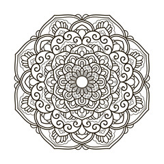 Mandala. Ethnic decorative element.