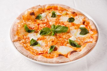  Margherita Pizza on table