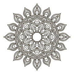 Mandala. Ethnic decorative element.