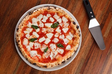  Margherita Pizza on table