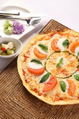  Margherita Pizza on table