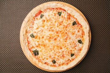  Margherita Pizza on table