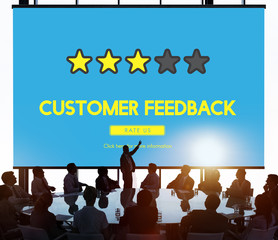 Customre Feedback Comment Vote Review Results Concept