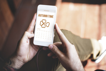 Autumn Season Change Falling Calendar Organization Clover Concep