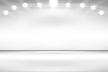 3D illustration background / Abstract gray empty room studio gradient used for background and display your product