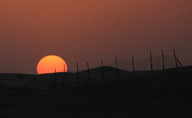 Obraz premium Sunset in desert