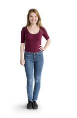 Fototapeta premium Woman Smiling Happiness Carefree Emotional Expression Concept