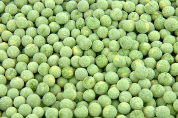 Green peas dried background