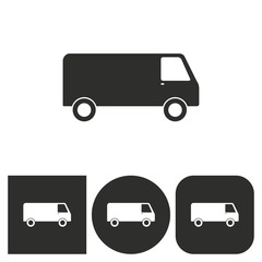 Truck - vector icon.