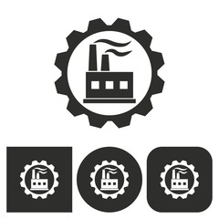 Factory - vector icon.
