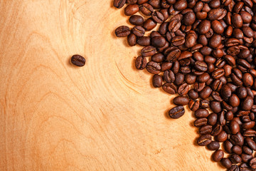 roasted coffee beans, can be used as a background