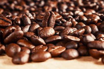 roasted coffee beans, can be used as a background