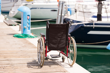 Wheelchair On Pier