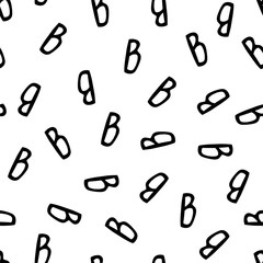 Seamless pattern - letters B
