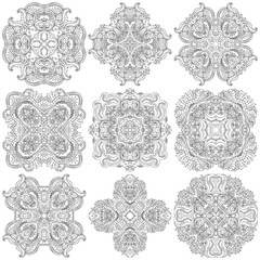 Set of mandalas