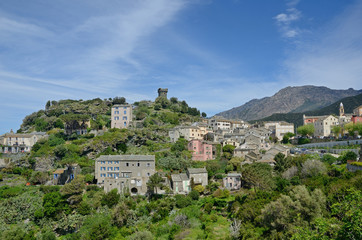 Corsican mountain village Nonza