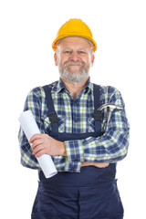 Proud engineer at work