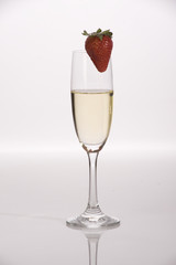 Champagne and strawberry 