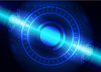 Abstract digital technology background or futuristic interface.