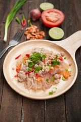 Glass Noodle Pork Nut Spicy Salad