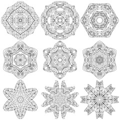 Set of mandalas