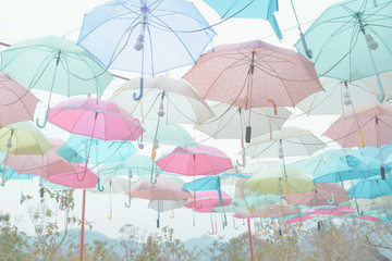 Umbrella pattern pastel