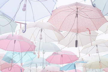 Fototapeta na wymiar Umbrella pattern pastel