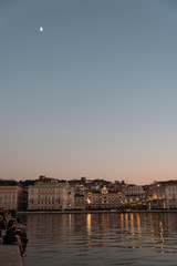 Ultime luci della giornata su Trieste