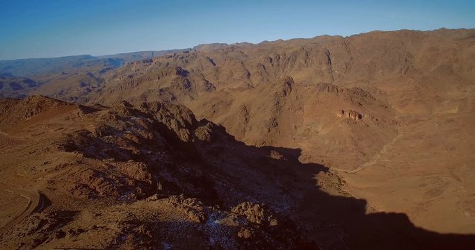 Aerial, Tizi-n-Tazazert Trail, Morocco - Graded and stabilized version. Watch also for the native material, straight out of the camera.