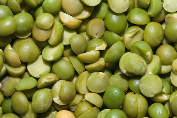Dried split pea background
