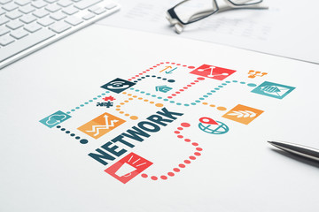 Network media background