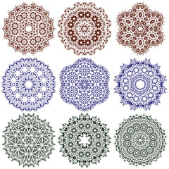 Set of mandalas