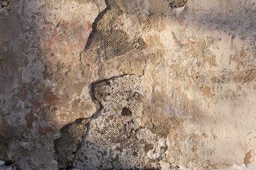 texture of the wall.