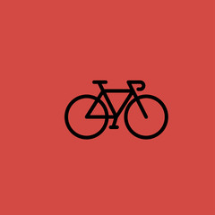 Bicycle icon. flat design