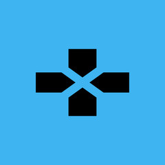 joystick buttons icon. flat design