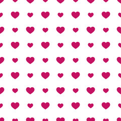 Seamless geometric pattern with hearts.Vector illustration on a