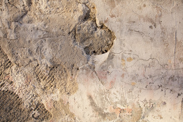 texture of the wall.