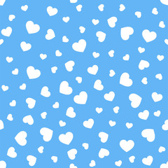 Seamless geometric pattern with hearts.Vector illustration.
