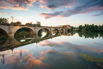 Bridge over Ebro river