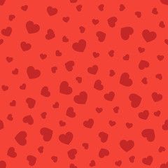 Seamless geometric pattern with hearts.Vector illustration.