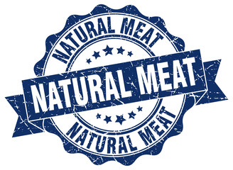 natural meat stamp. sign. seal