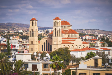 Obraz premium Agioi Anargyroi Orthodox Cathedral in Paphos, Cyprus