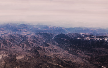 Fototapeta na wymiar Turkey Mountain view from above. 