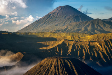 Close-up Mount. Bromo in the sun light, Indonesia