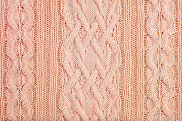 Decorated Woolen knitting pattern background