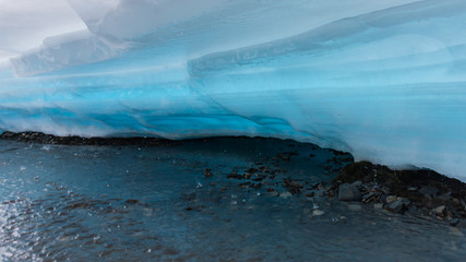 Melting ice on the creek