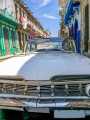 Vintage classic american Impala car car in Havana, Cuba