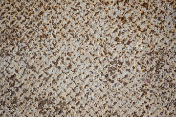 Aged rusty metal sheet board close up background.