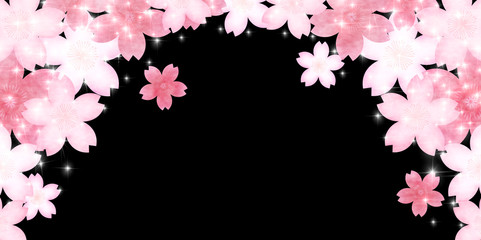 桜　春　和紙　背景