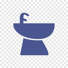 Fototapeta premium bidet icon vector